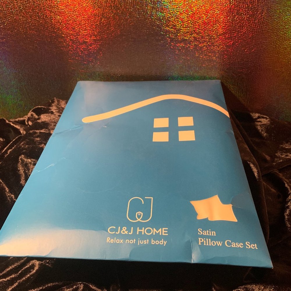 Pair of King Size Satin Pillow Cases